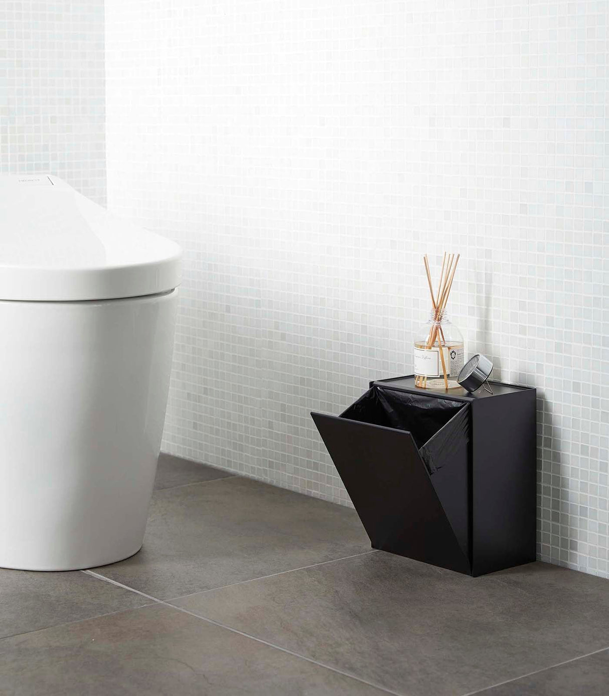 Wall-Mounted Storage or Trash Bin from Yamazaki Home