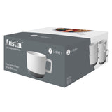 Libbey Austin 17.5-ounce Large Porcelain Coffee Mug, Set of 4, Basalt Blue from Libbey