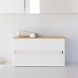 Paper Towel Dispenser - Steel + Wood from Yamazaki Home