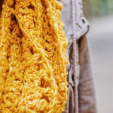Elderidge Ribbed Banana Cowl Crochet Pattern from Darn Good Yarn
