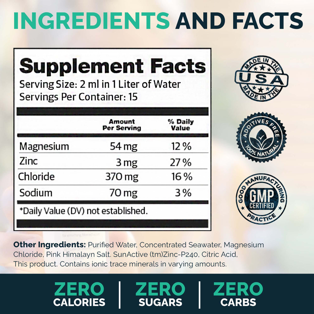 Electrolytes Drops from Mayu Water