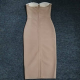 Elegant Beading Party Midi Dress From Kawaii Stop