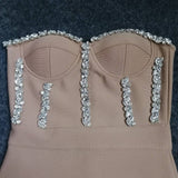 Elegant Beading Party Midi Dress From Kawaii Stop