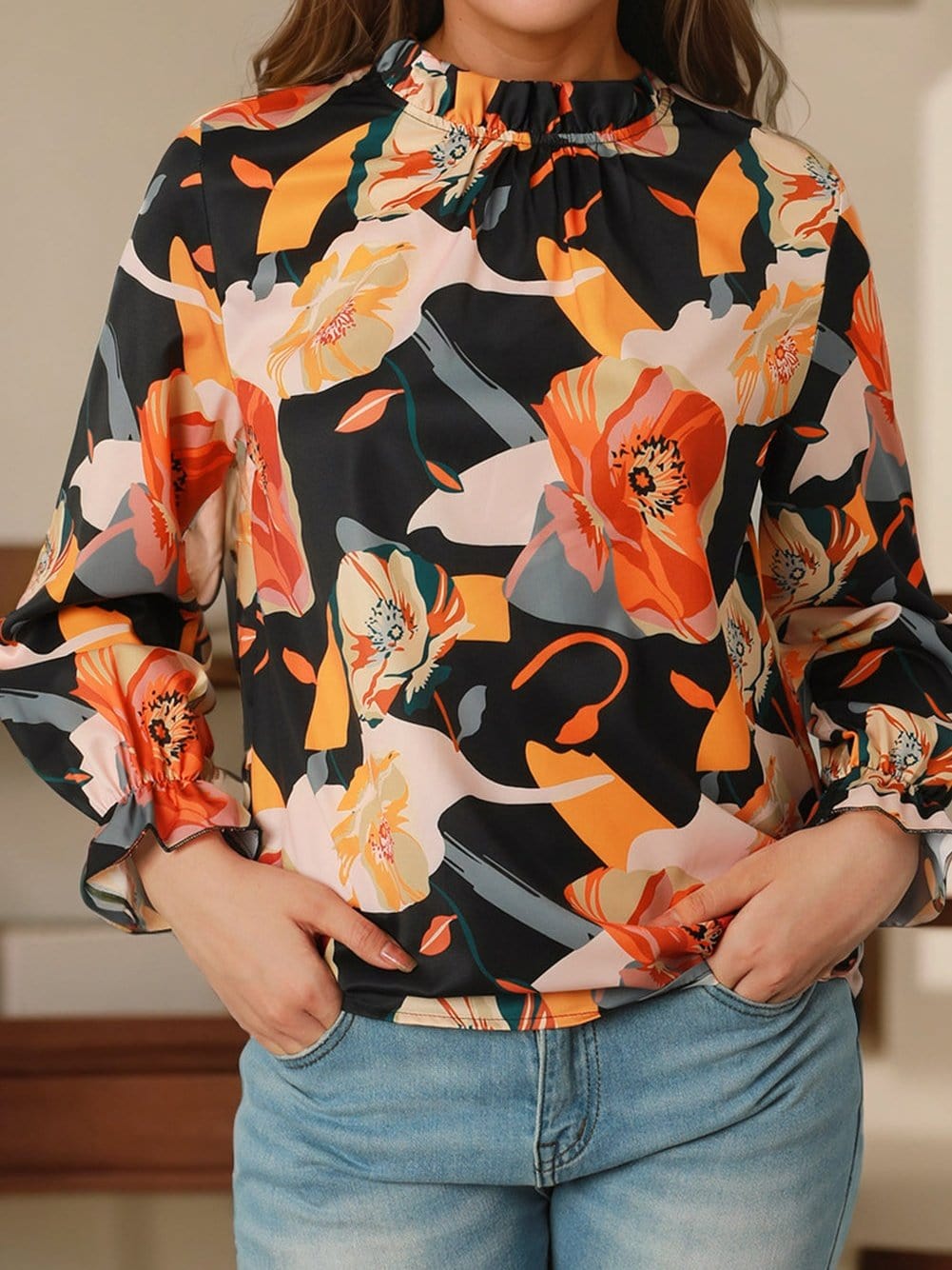 Autumnal Floral Top from MsDressly
