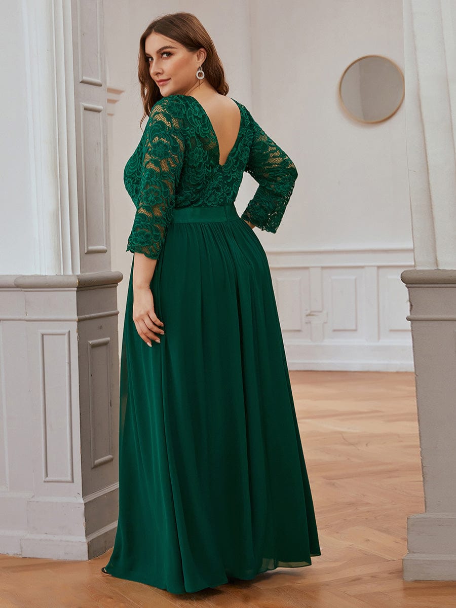3/4 Sleeve Formal Dress from MsDressly