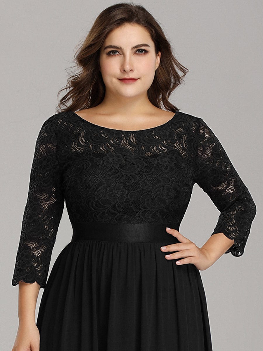 3/4 Sleeve Formal Dress from MsDressly
