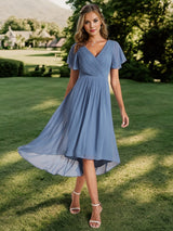 A-Line Chiffon Midi Dress from MsDressly