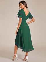 A-Line Chiffon Midi Dress from MsDressly