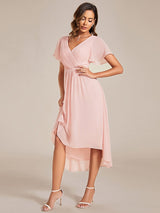 A-Line Chiffon Midi Dress from MsDressly