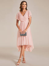 A-Line Chiffon Midi Dress from MsDressly