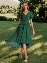 A-Line Chiffon Midi Dress from MsDressly