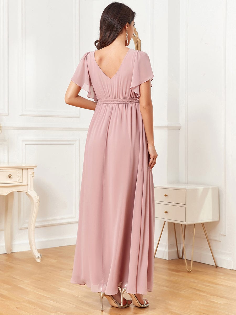 A-line Maternity Dress with Ruffles from MsDressly