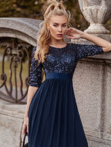 A-Line Sequined Formal Dress from MsDressly