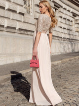 A-Line Sequined Formal Dress from MsDressly