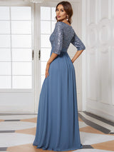 A-Line Sequined Formal Dress from MsDressly