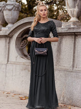 A-Line Sequined Formal Dress from MsDressly