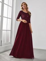 A-Line Sequined Formal Dress from MsDressly
