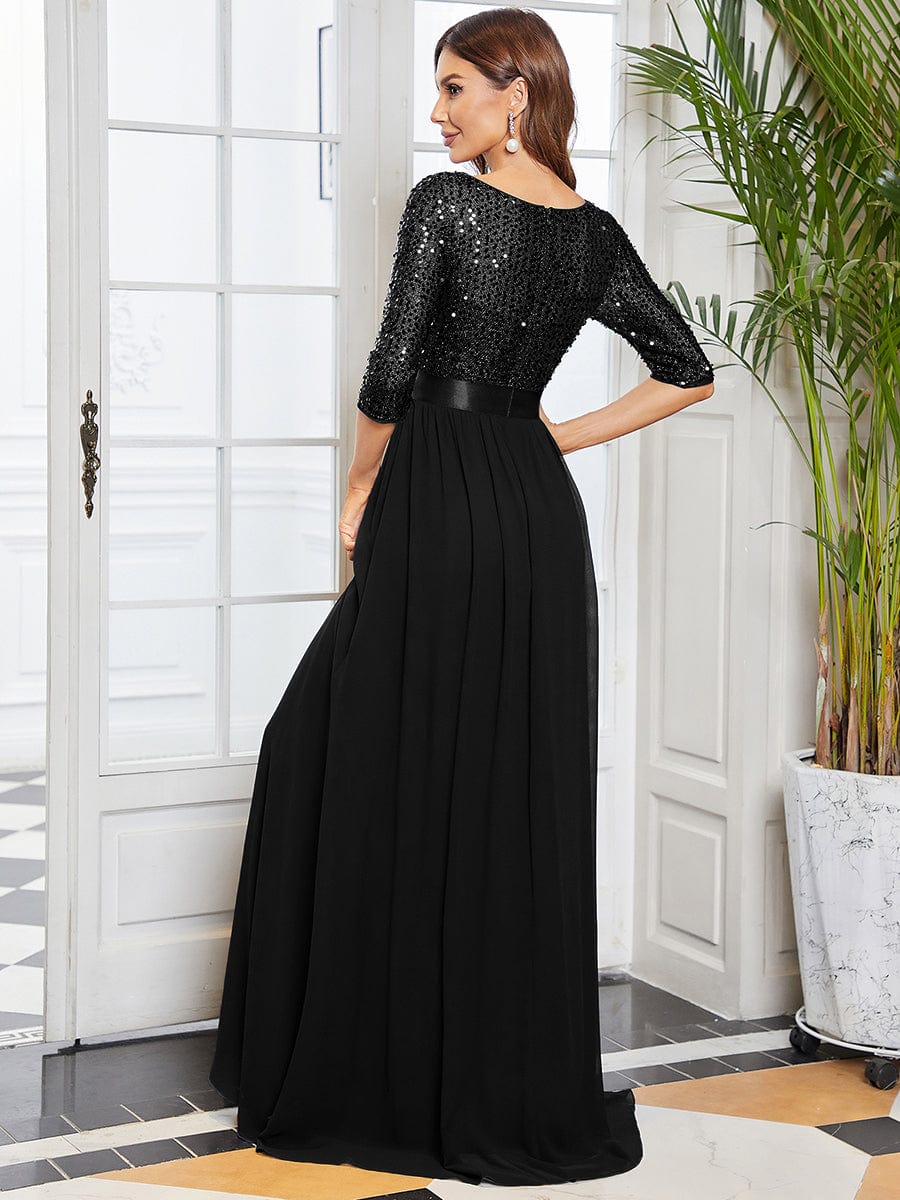 A-Line Sequined Formal Dress from MsDressly
