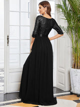 A-Line Sequined Formal Dress from MsDressly