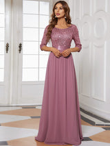 A-Line Sequined Formal Dress from MsDressly