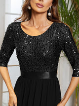 A-Line Sequined Formal Dress from MsDressly