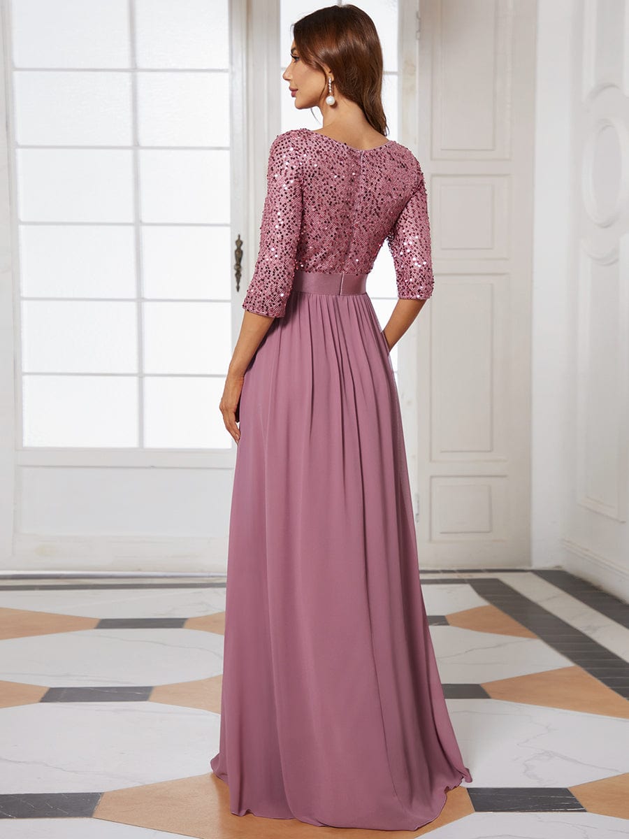A-Line Sequined Formal Dress from MsDressly