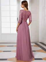 A-Line Sequined Formal Dress from MsDressly