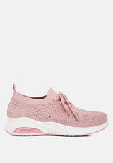 Elizha Stud Embellished Lace Up Sneakers from London Rag International
