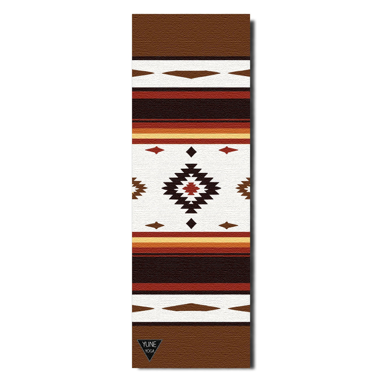 Elk Grove Yoga Mat – 6 mm Extra Thick, Double-Sided Non-Slip, Eco-Friendly PER with Earth-Tone Striped Design | from Yune Yoga