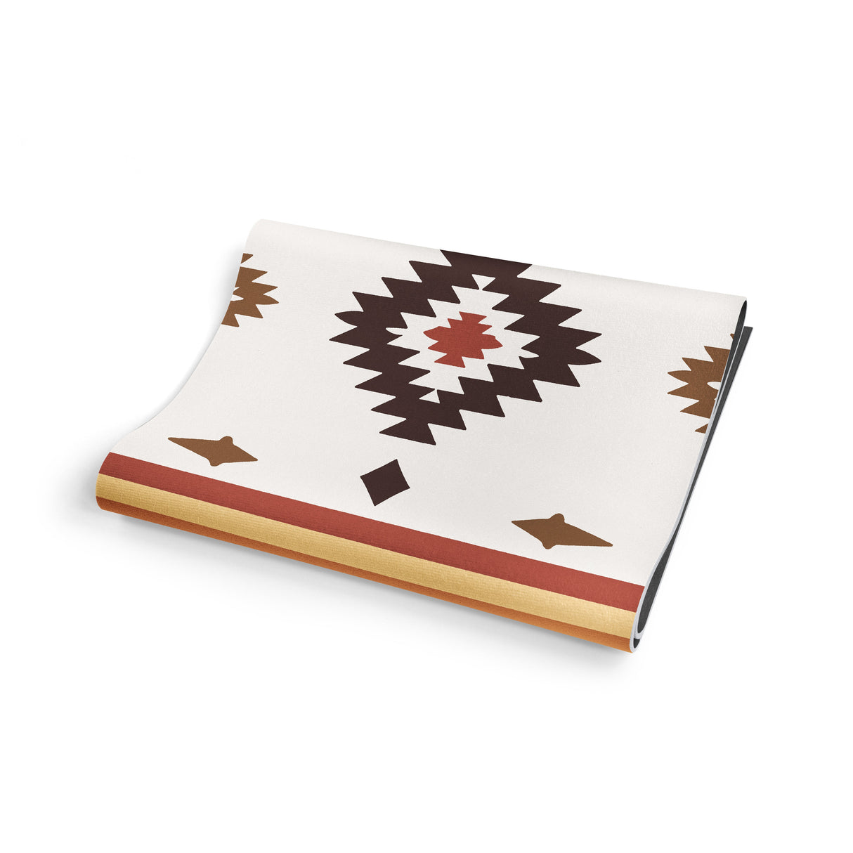 Elk Grove Yoga Mat – 6 mm Extra Thick, Double-Sided Non-Slip, Eco-Friendly PER with Earth-Tone Striped Design | from Yune Yoga