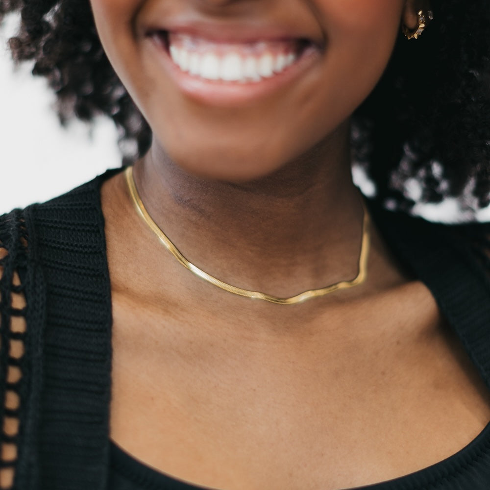 Ella Herringbone Necklace - WATERPROOF from Pretty Simple
