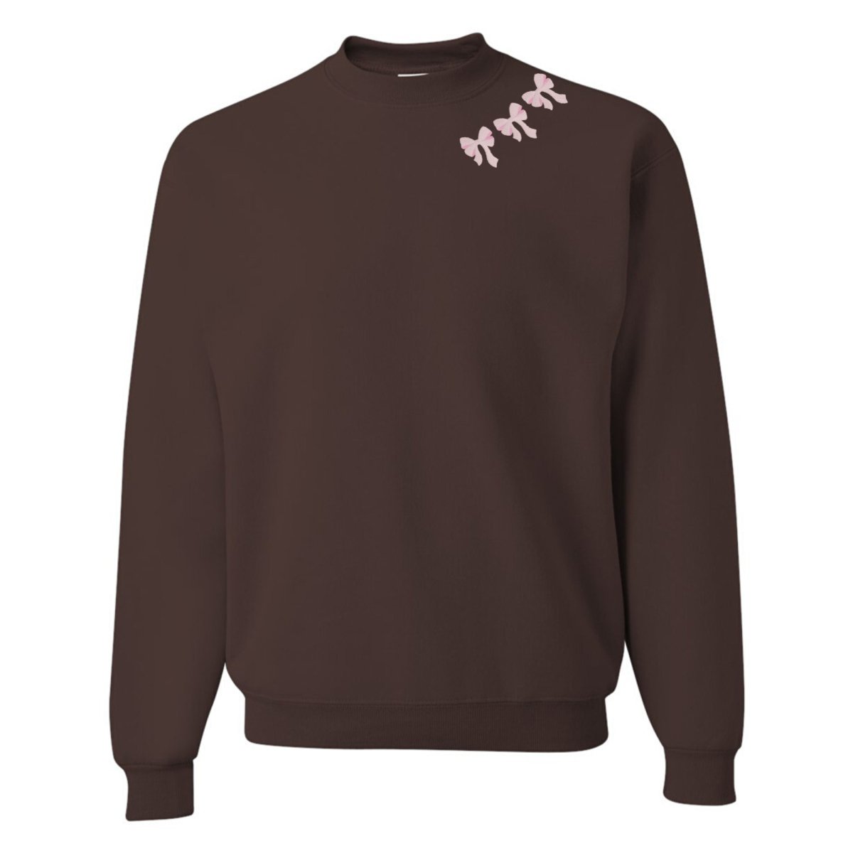Embroidered 'Bow Collar' Crewneck Sweatshirt from United Monograms