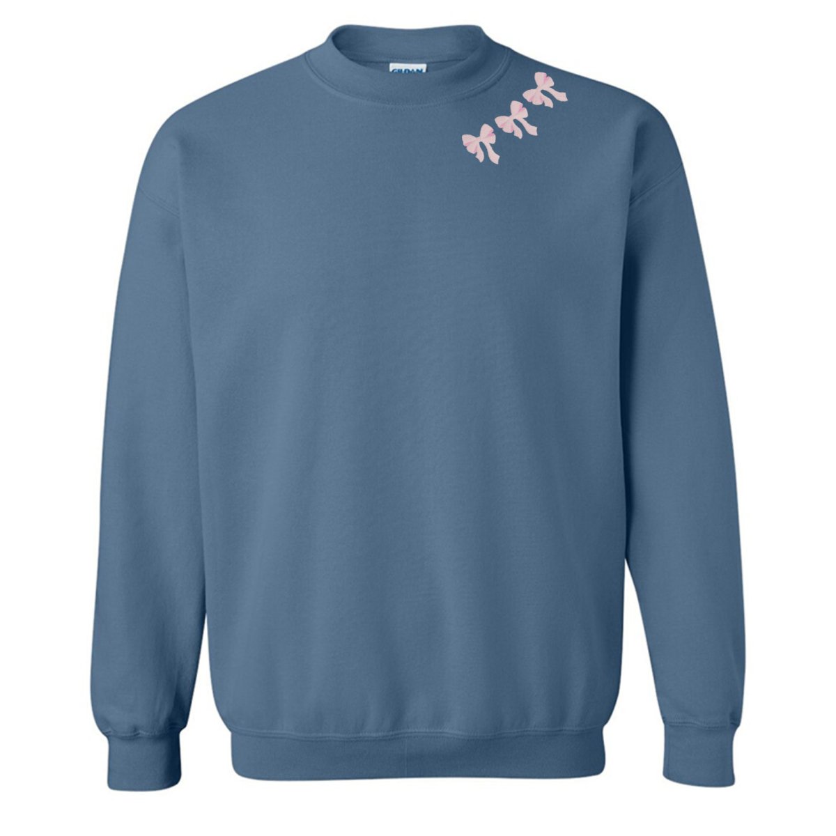 Embroidered 'Bow Collar' Crewneck Sweatshirt from United Monograms