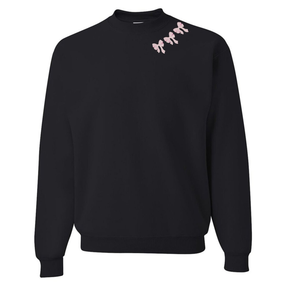 Embroidered 'Bow Collar' Crewneck Sweatshirt from United Monograms