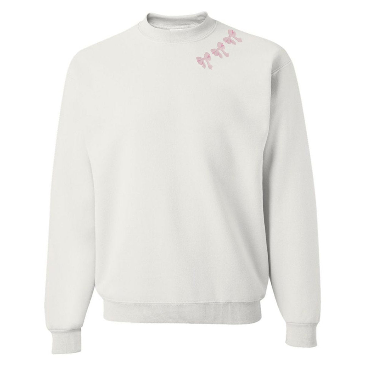 Embroidered 'Bow Collar' Crewneck Sweatshirt from United Monograms