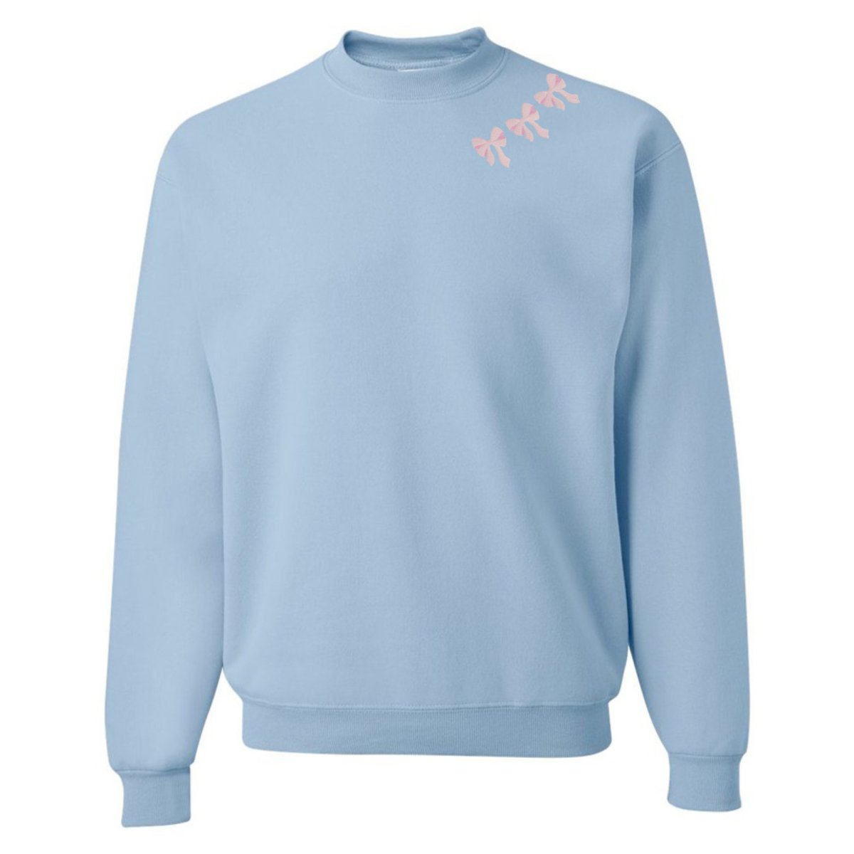 Embroidered 'Bow Collar' Crewneck Sweatshirt from United Monograms
