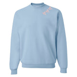 Embroidered 'Bow Collar' Crewneck Sweatshirt from United Monograms