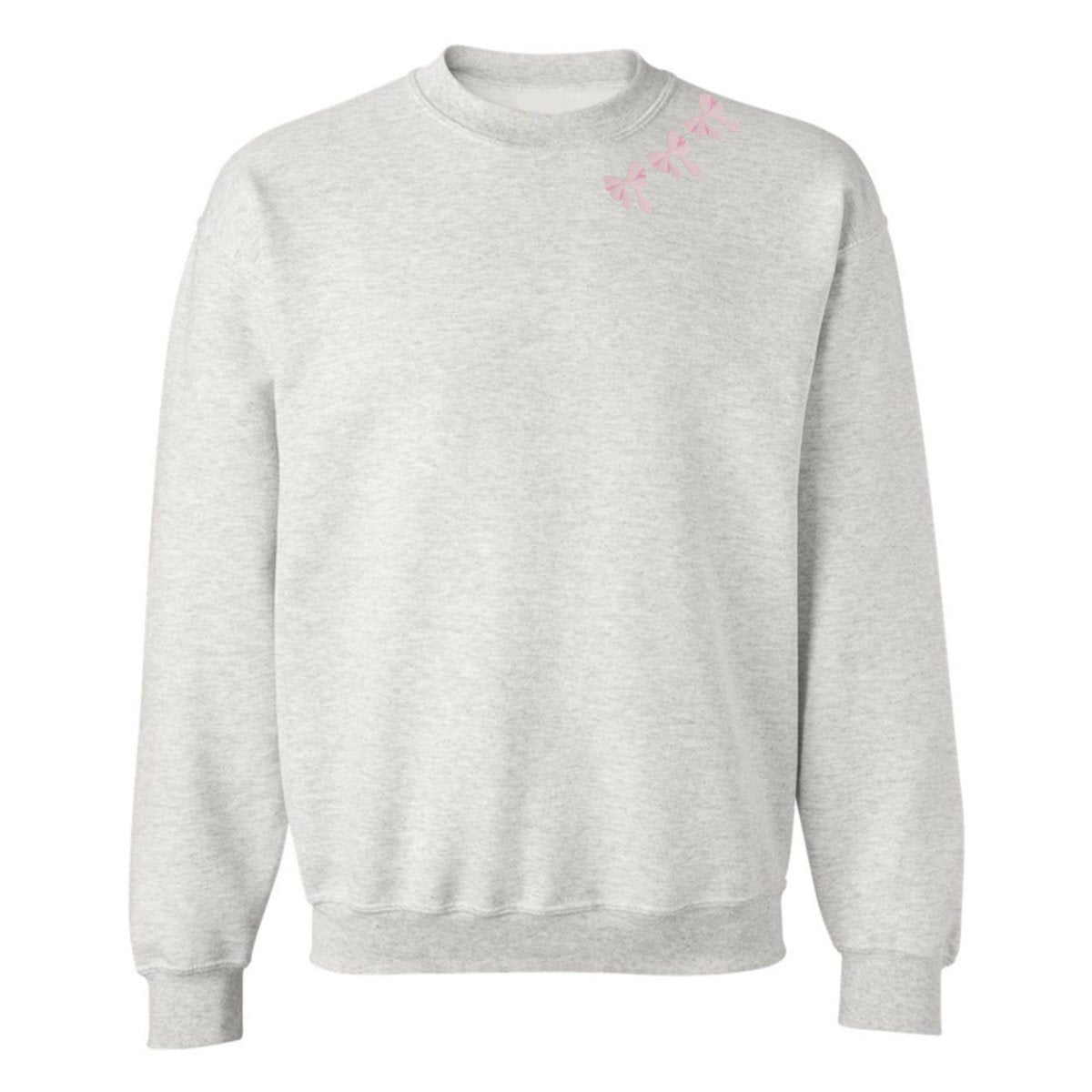 Embroidered 'Bow Collar' Crewneck Sweatshirt from United Monograms