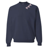 Embroidered 'Bow Collar' Crewneck Sweatshirt from United Monograms