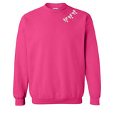 Embroidered 'Bow Collar' Crewneck Sweatshirt from United Monograms