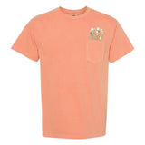 Embroidered 'Floral Pocket' Pocket T-Shirt from United Monograms