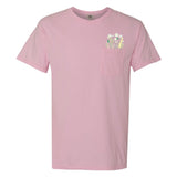 Embroidered 'Floral Pocket' Pocket T-Shirt from United Monograms