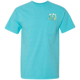 Embroidered 'Floral Pocket' Pocket T-Shirt from United Monograms