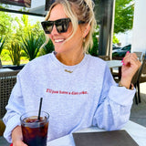 'I'll Just Have A Diet Coke' Embroidered Crewneck Sweatshirt from United Monograms