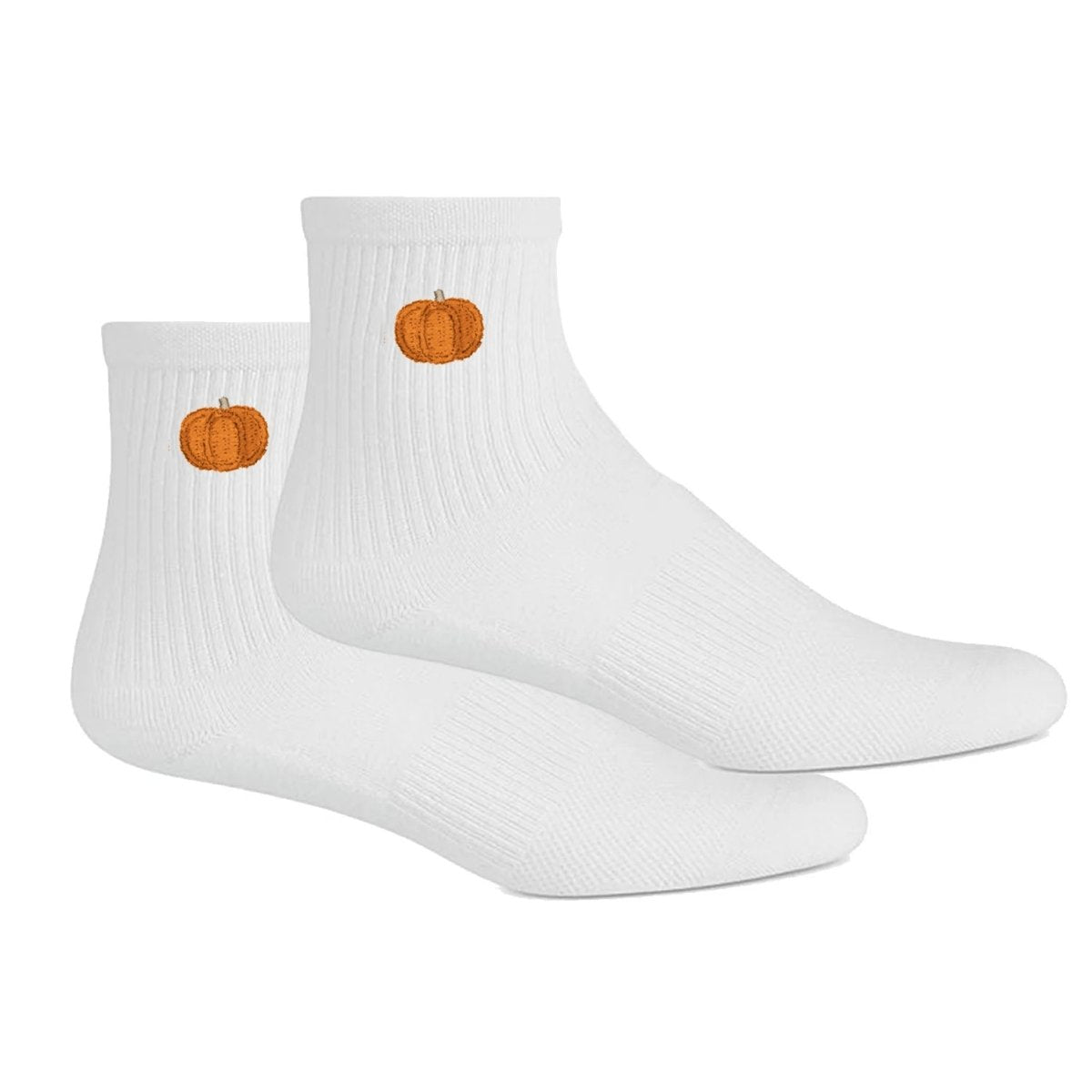 Embroidered Pumpkin Socks from United Monograms