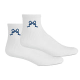 Embroidered 'Ribbon Bow' Crew Socks from United Monograms