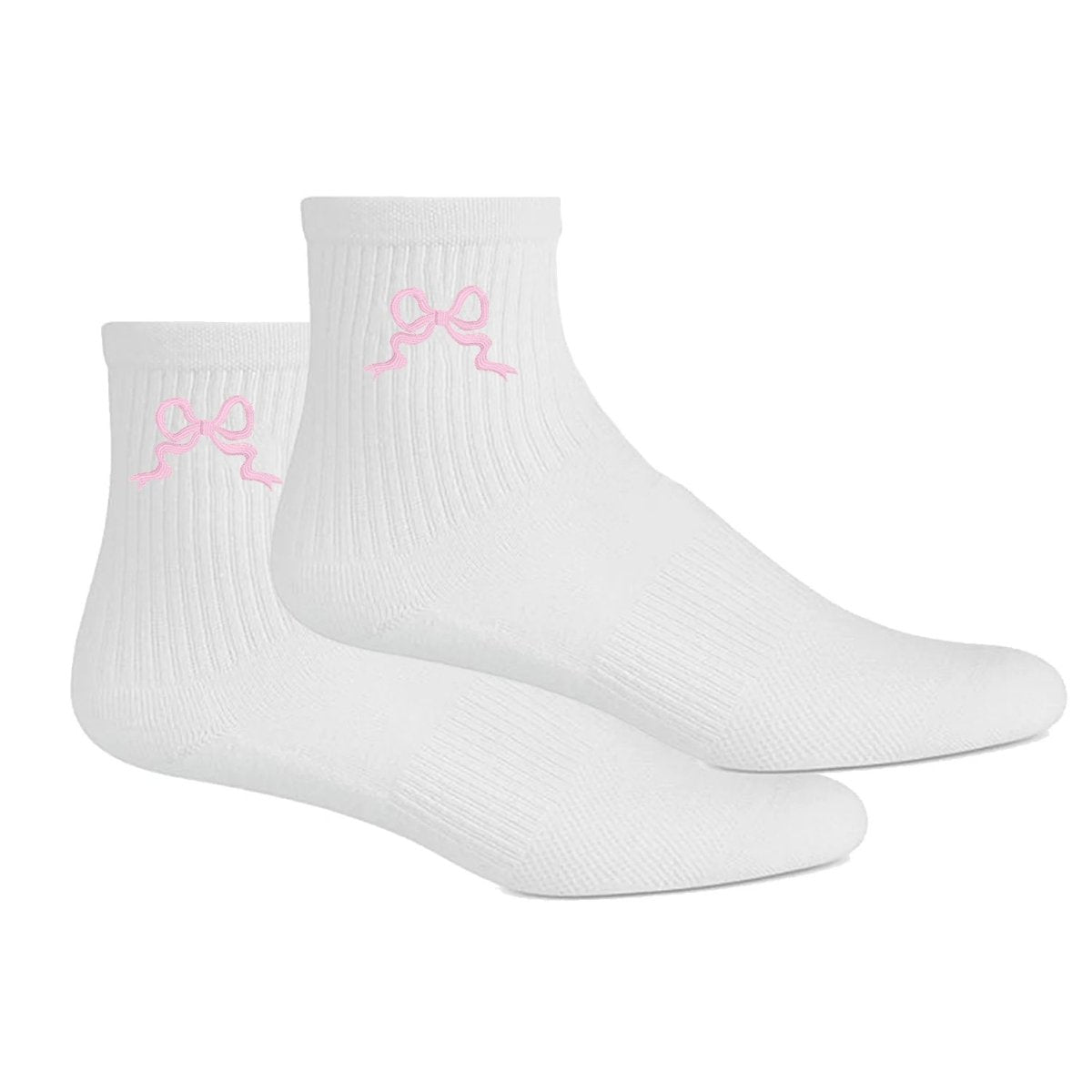 Embroidered 'Ribbon Bow' Crew Socks from United Monograms