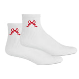 Embroidered 'Ribbon Bow' Crew Socks from United Monograms