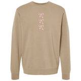 Embroidered Tasseled 'Bows' Cozy Crew from United Monograms
