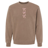 Embroidered Tasseled 'Bows' Cozy Crew from United Monograms